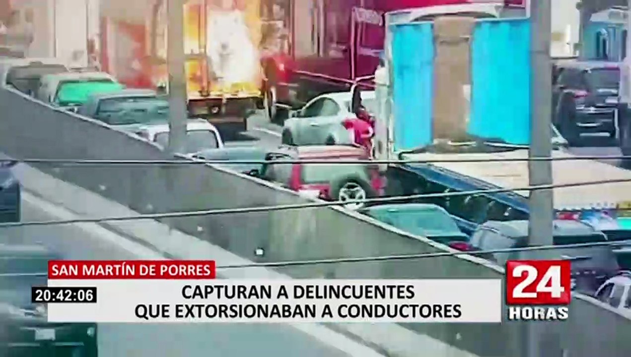 SMP: Capturan a delincuentes que extorsionaban a conductores en la Panamericana Norte