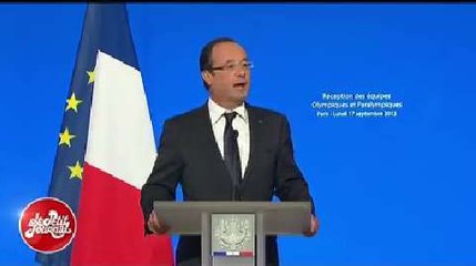 Le Petit Journal décrypte le (double) discours de françois Hollande aux champions olympiques