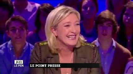 Marine Le Pen découvre en direct son interview dans un magazine érotique