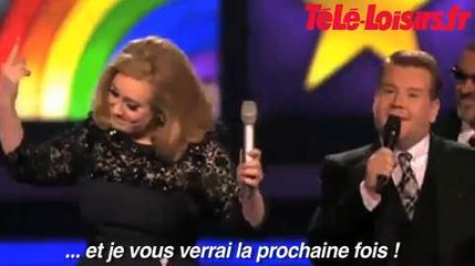 Adele fait un doigt d'honneur aux Brit Awards 2012