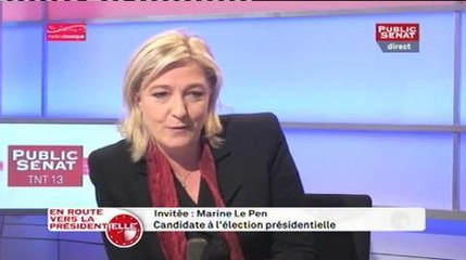 Marine Le Pen : "Anne-Sophie Lapix me hait"