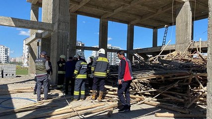 Diyarbakır’da cami inşaatının kubbesi çöktü: 5 yaralı