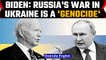 Biden calls Russia's war in Ukraine a 'genocide' | Putin trying to wipe out Ukraine | OneIndia News