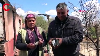 Tüp bebek için biriktirdikleri 100 bin lira, evleriyle birlikte yandı