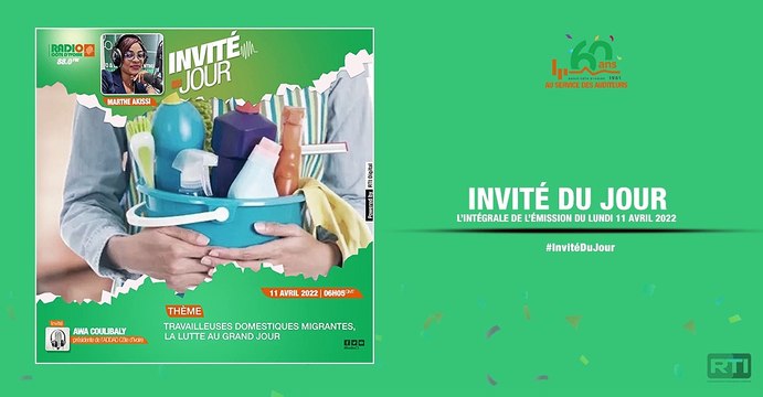 Invité du jour du 11 avril 2022 par Marthe Akissi [ Radio Côte d'Ivoire ]