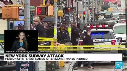 Police hunt gunman who wounded 10 in Brooklyn subway attack