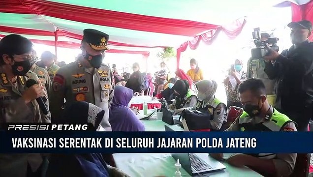 Kapolda Jateng dampingi Irwasum Polri tinjau Vaksinasi Massal secara Serentak dan cek ketersediaan minyak goreng di PT. BEST Semarang
