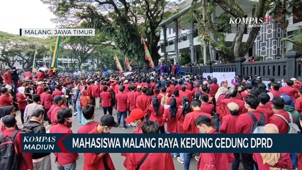 Mahasiswa Malang Raya Kepung Gedung DPRD