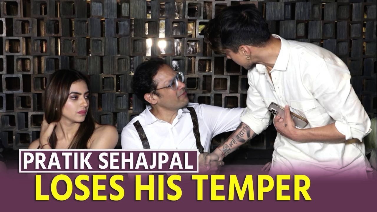 Pratik Sehajpal loses his cool at the press conference event of 'Tu Laut Aa'