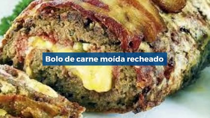 BOLO DE CARNE MOÍDA RECHEADO