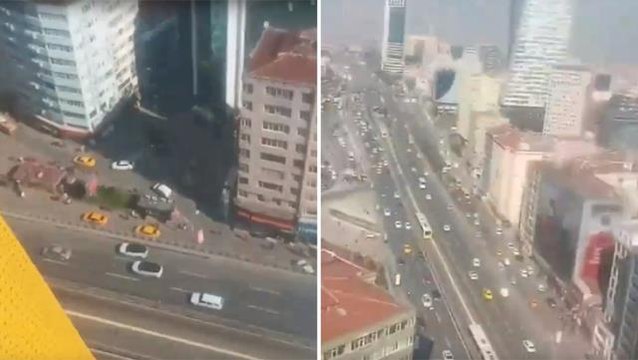 Fenerli amigo Mecidiyeköy'de otelin çatısına çıktı! Canını hiçe sayma sebebi pes dedirtti