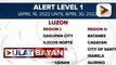 NCR at karamihan sa mga lungsod at bayan sa bansa, nasa Alert Level 1 mula April 16-30
