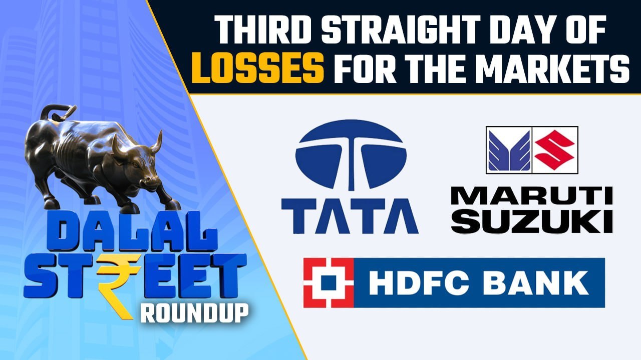 Stock Market; Third straight day of losses for the markets. Sensex loses 237 points | Oneindia News