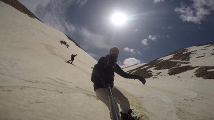 3 BİN 550 RAKIMLI ARTOS DAĞI'NDA SNOWBOARD KEYFİ
