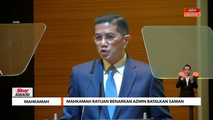 Mahkamah | Mahkamah Rayuan benarkan Azmin Ali batalkan saman