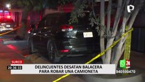 Surco: empresario quedó herido tras frustrar el robo de su camioneta