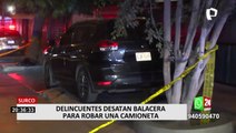 Surco: empresario quedó herido tras frustrar el robo de su camioneta