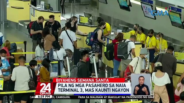 Mahabang pila sa NAIA terminal 4, tiniis ng mga pasahero | 24 Oras