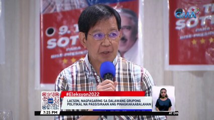Lacson, nagpasaring sa dalawang grupong politikal na pagsisiraan ang pinagkakaabalahan | 24 Oras