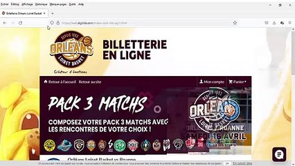 ⁣Billetterie Orleans Loiret Basket