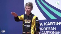 Le Russe Artem Severiukhin perd sa licence de course après avoir fait un salut nazi sur le podium