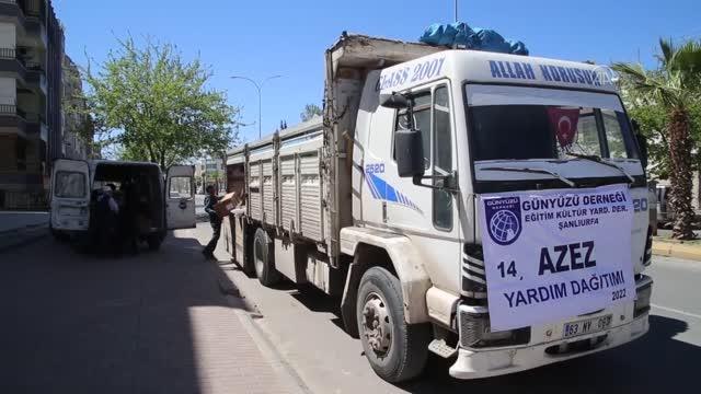 ŞANLIURFA - Suriye'deki ihtiyaç sahiplerine 400 gıda kolisi gönderildi
