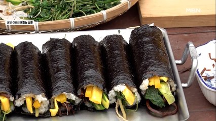[자연 밥상] 왕년에 김밥 좀 말아봤다?! 재료 가득 넣은 자연인 표 김밥