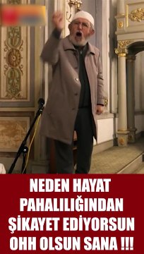 İlahiyatçı Ali Rıza Demircan'dan hayat pahalılığından şikayet edenlere: Oh olsun sana