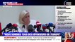 Regardez les images d'une femme qui a brandi une pancarte pendant la conférence de presse de Marine Le Pen avant d'être expulsée - VIDEO