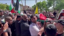 Son dakika haber | Batı Şeria'da İsrail güçleri tarafından öldürülen Filistinlinin cenaze töreni