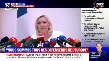La conférence de presse de Marine Le Pen perturbée par une manifestante