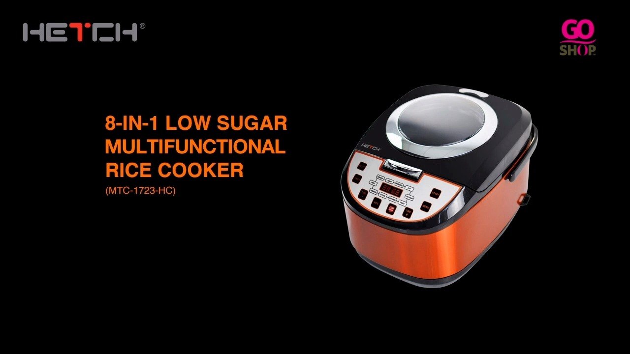 HETCH 8 in 1 Low Sugar Rice Cooker MTC1723HC video Dailymotion