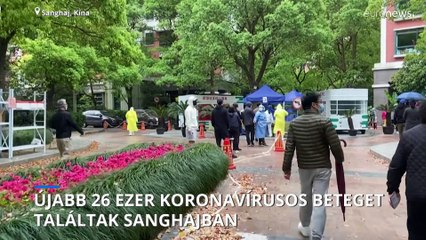 Sanghajban újabb 26 ezer koronavírusos beteget találtak