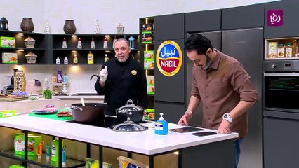 موزات اللحم مع الأرز المتبل بالزعفران