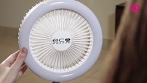 Eco Breeze 3 in 1 Rechargeable LED Foldable Fan