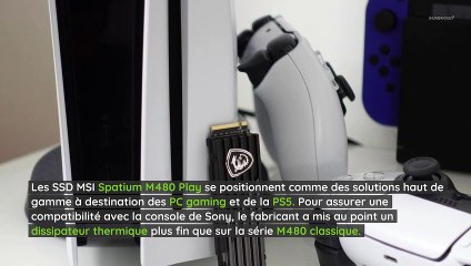 Test MSI Spatium M480 Play 2 To : un SSD performant et idéal pour la PS5