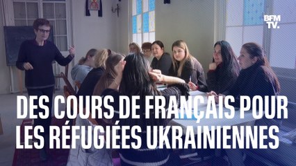 Des cours de français pour les réfugiées ukrainiennes