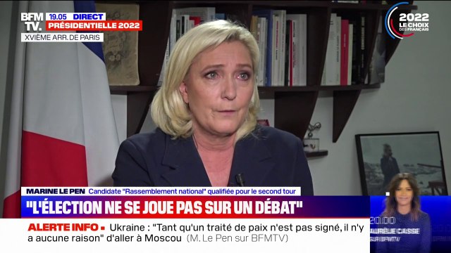 Marine Le Pen: Une élection ne se joue pas uniquement sur un débat, elle se joue sur un projet