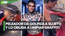 Peleador de MMA Ricardo 'Loco' Arreola golpea a grafitero que rayó su automóvil