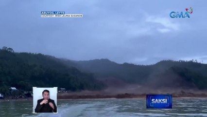 Magdadala sana ng tulong, napaatras sa pagguho ng lupa na umabot sa dagat | Saksi