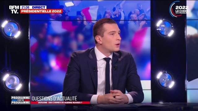 Jordan Bardella: L'agression de l'Ukraine par la Russie est une faute extrêmement lourde, (...) il faut des sanctions