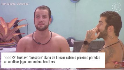 'BBB 22': Gustavo vidente? Brother 'descobre' plano de Eli e Jessi e dispara: 'Indicar meu aliado'