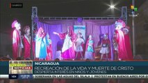 Pueblo nicaragüense celebra tradiciones religiosas por Semana Santa