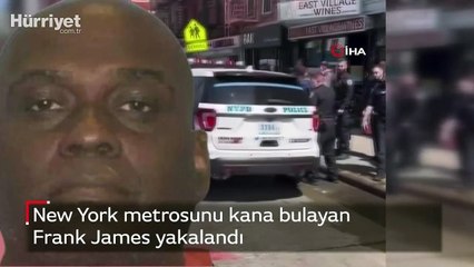 New York metrosunu kana bulayan Frank James yakalandı