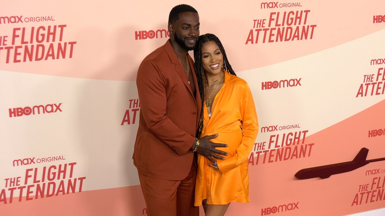 Mo McRae, Lex Scott Davis "The Flight Attendant" Season 2 Premiere Red Carpet