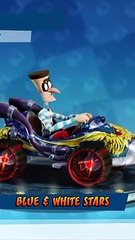 Blue & White Stars Paint Job Showcase - Crash Team Racing Nitro-Fueled