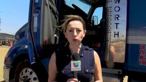 Asi afectan las revisiones de camiones de carga en los puentes internacionales a transportistas en El Paso
