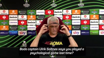 Download Video: Mourinho refuses to talk mind games with Bodo/Glimt