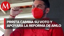 En 4 días, diputado Carlos Miguel Aysa Damas cambió de opinión sobre reforma eléctrica