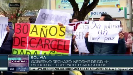 Gobierno de Bolivia rechaza informe del Departamento de Estado de EE.UU.